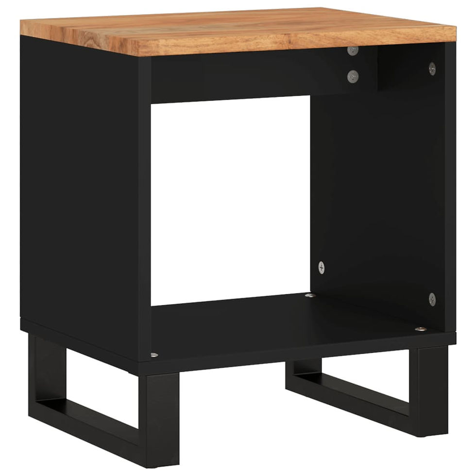Миниатюра: Маса за кафе 40x31x46 см акация масив и инженерно дърво