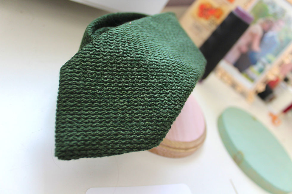 Thumbnail: Forest Green Knit Textured Neckties