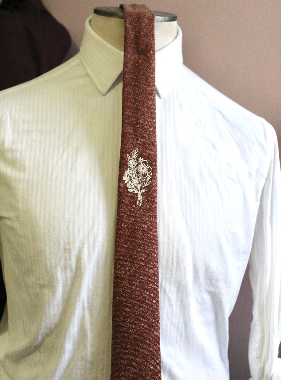 Thumbnail: Floral Embroidery Neck Ties Toronto