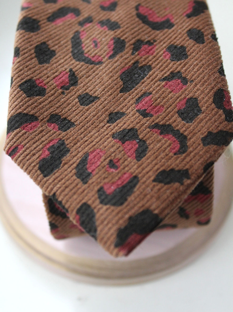 Leopard print neckties