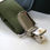 Thumbnail: Floral Embroidered Moss Green Suspenders Handmade in Toronto