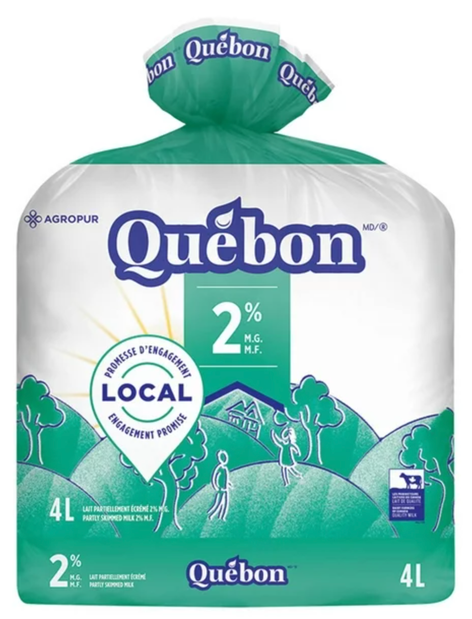 Miniature : Lait écrémé 2% Québon
