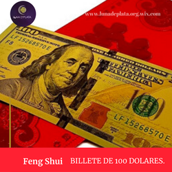 Billete de la abundancia Feng Shui.