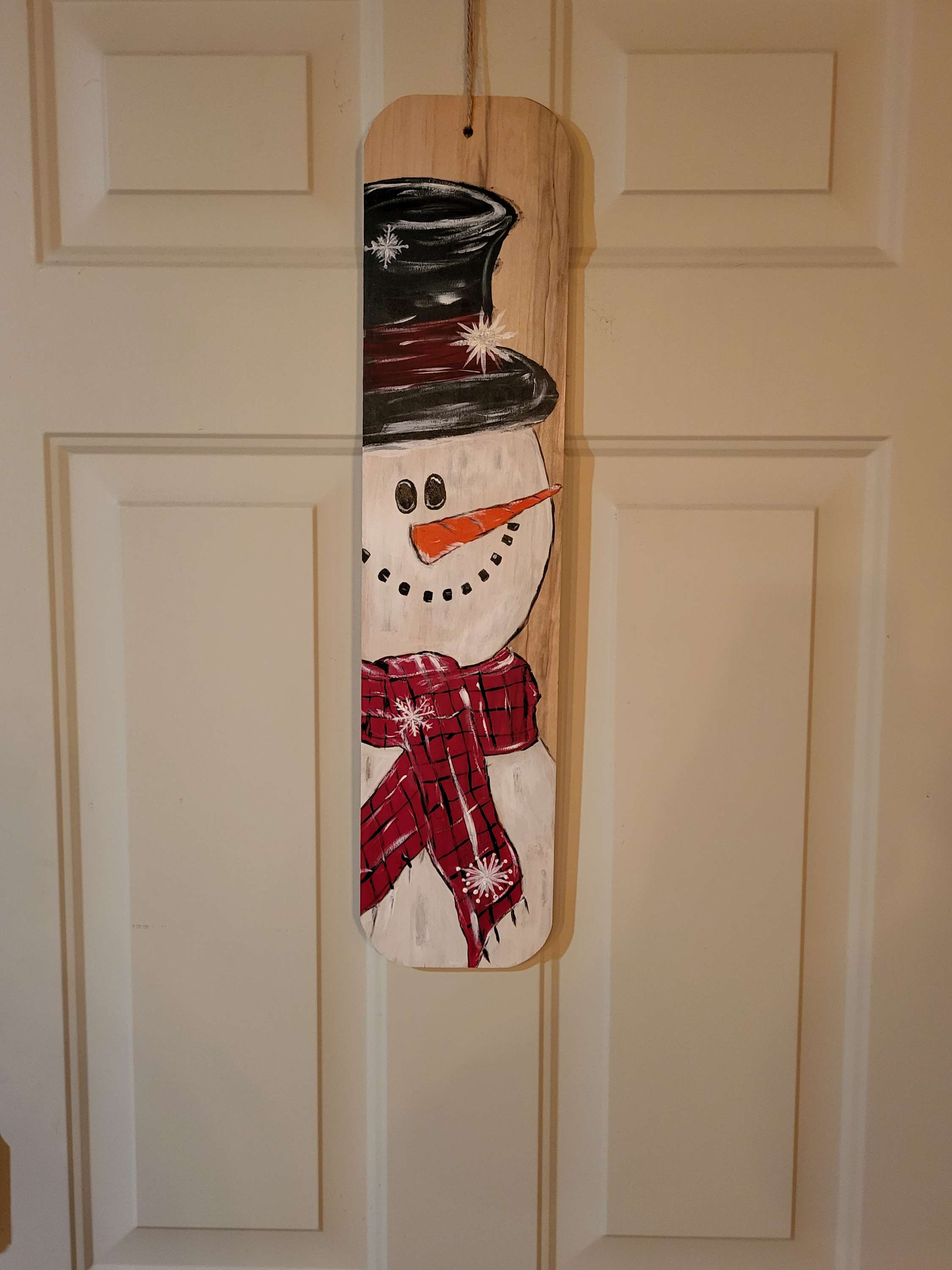 Snowman door hanging Snowman 