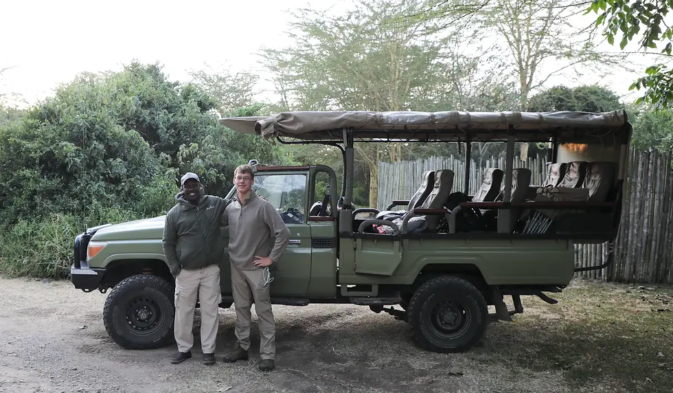 Most the safari vehicles are Toyota Land Cruiser. They are nearly indestructible.