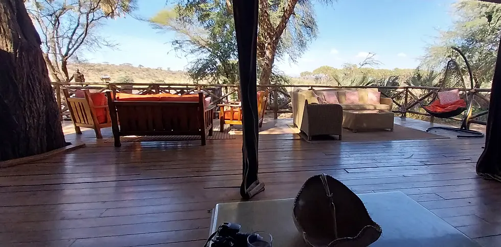 Hanging out on the deck wasn't a hardship.