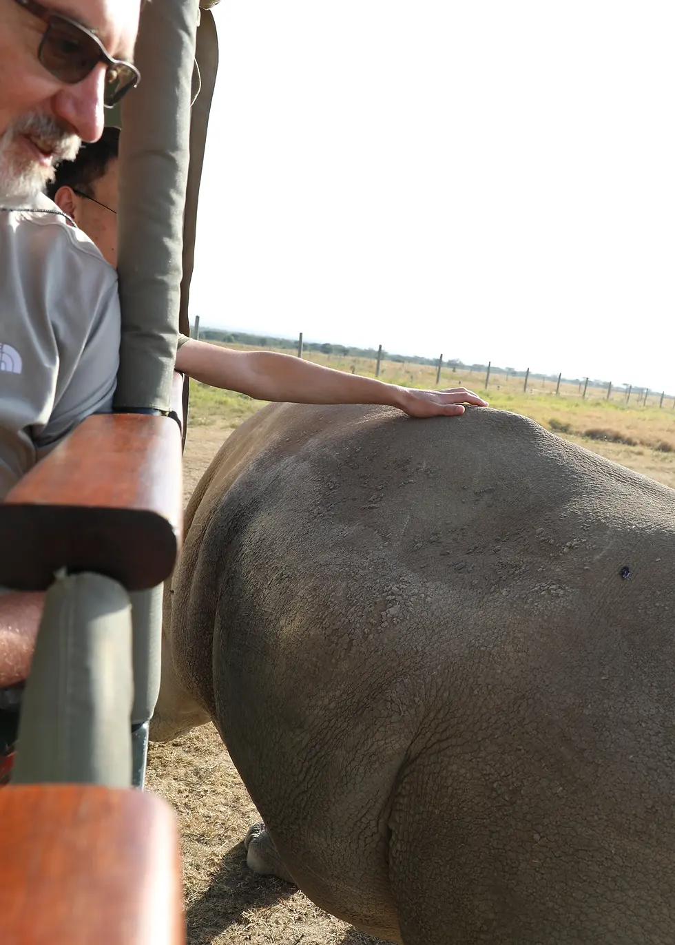 This time, it okay to have your limbs outside of the ride and to pet the locals.