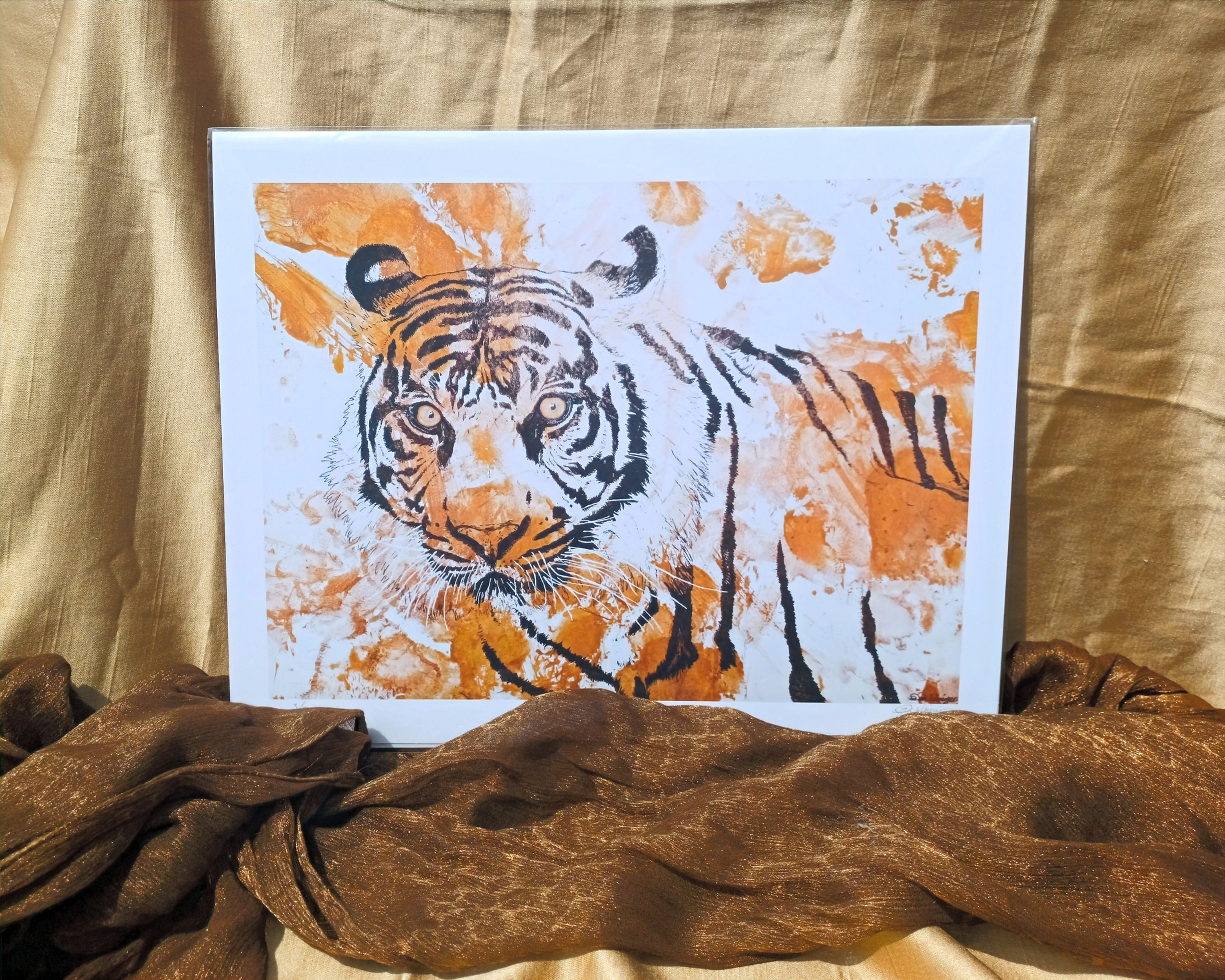 Tiger Eyes Art Print by Devin Wineinger
