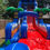 Thumbnail: 22' Tropical Fireblast slide -IP (inflated pool)