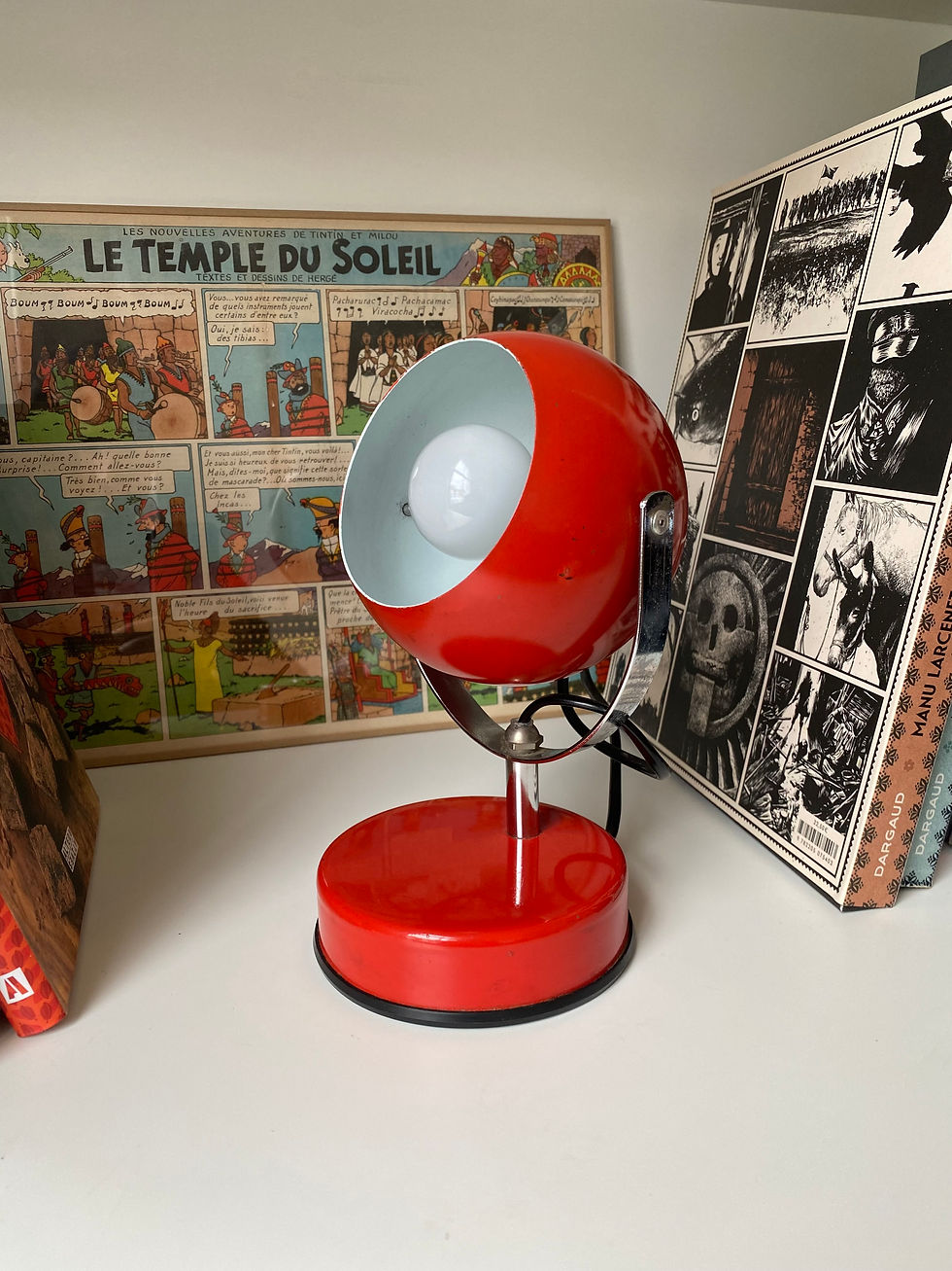 Italian red lamp from the 60's