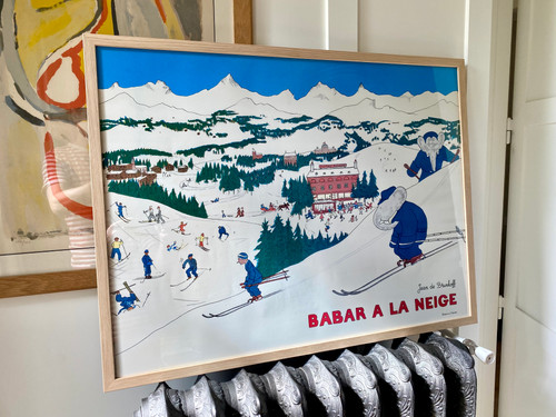 Babar A La Neige 1986年/ジャン ド ブリュノフ/ポスター Babar A La Neige 1986年/ジャン ド ブリュノフ/ポスター - メルカリ