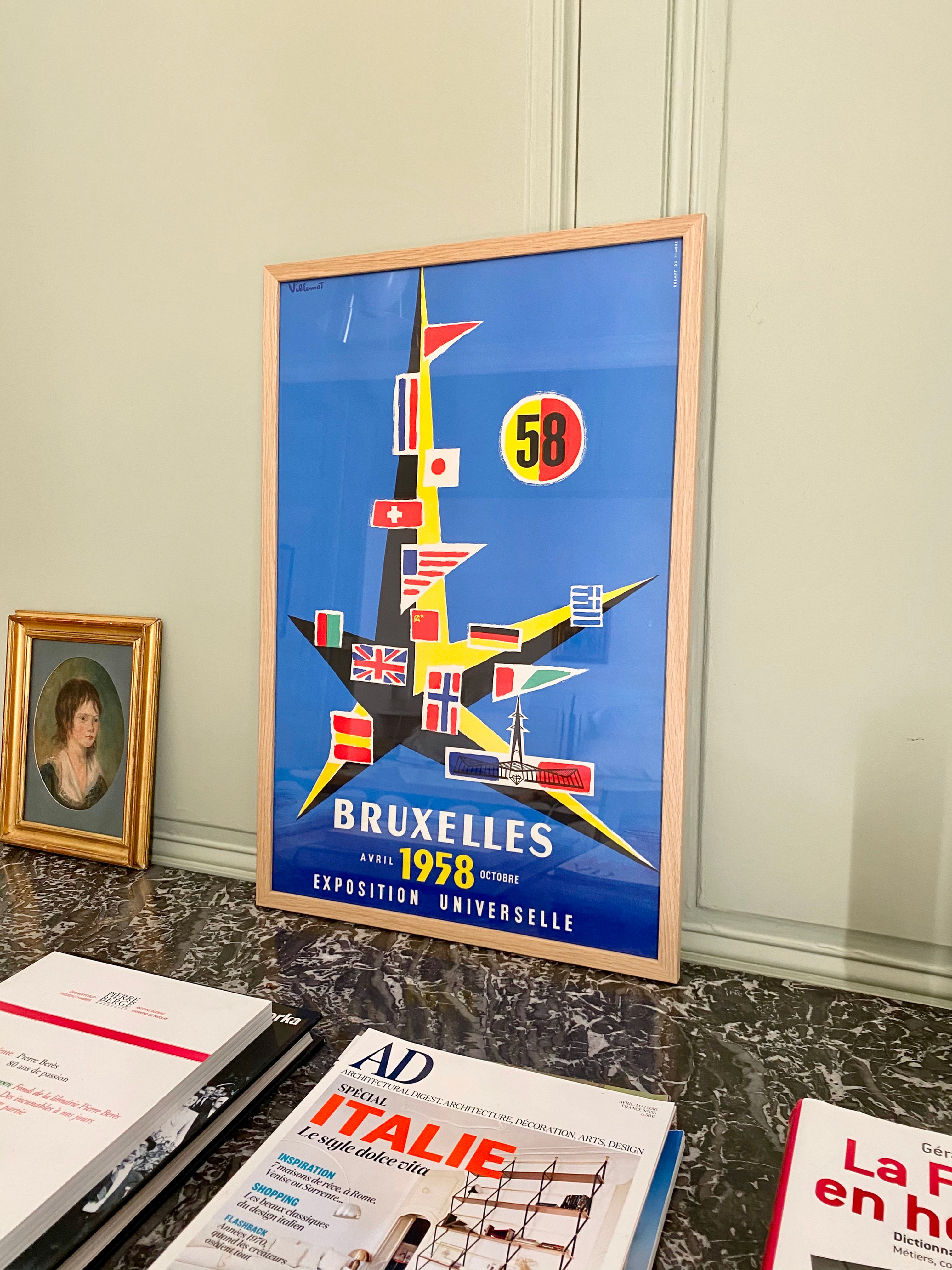Original poster by Villemot for the 1958 Brussels World’s Fair
