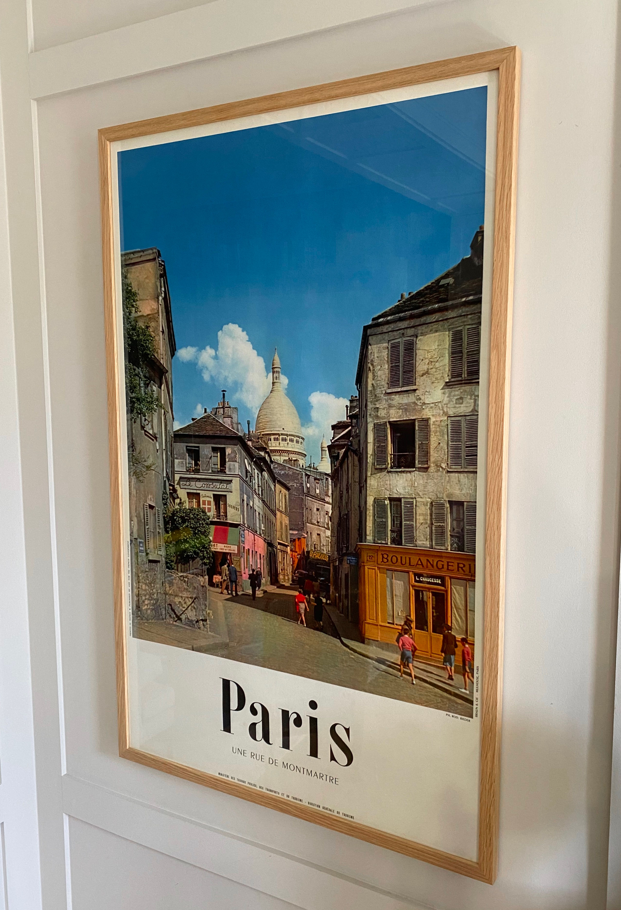 Superb poster of Paris in 1951 by Rod Rieder