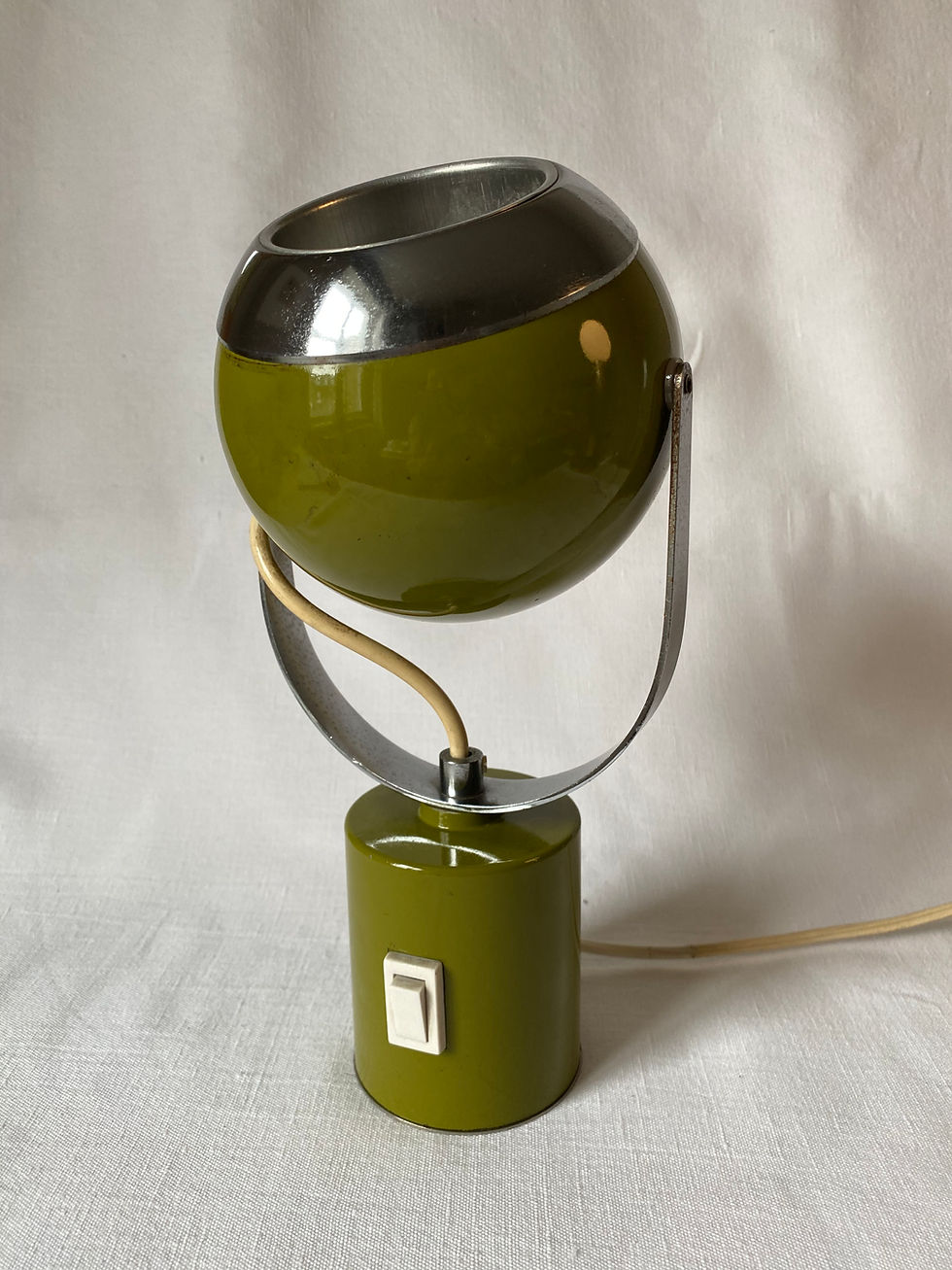 Miniatura: Green lamp of Italian origin, 70s.