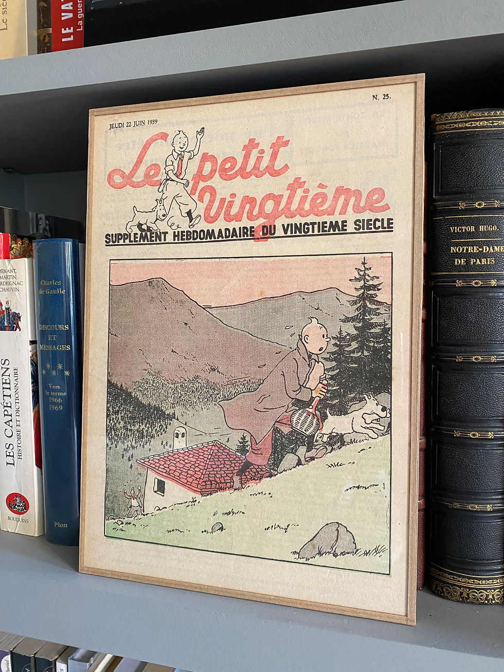 Tintin in "King Ottokar's Sceptre" Cover of Le petit vingtième by Hergé 1939