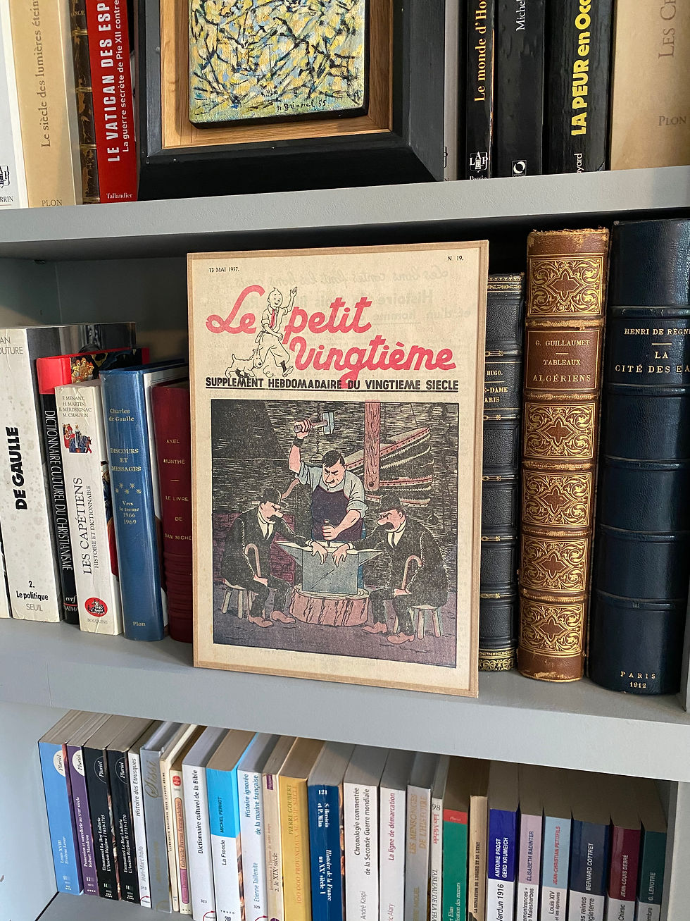 Thumbnail: "Thomson and Thompson" Cover of Le petit vingtième by Hergé 1937