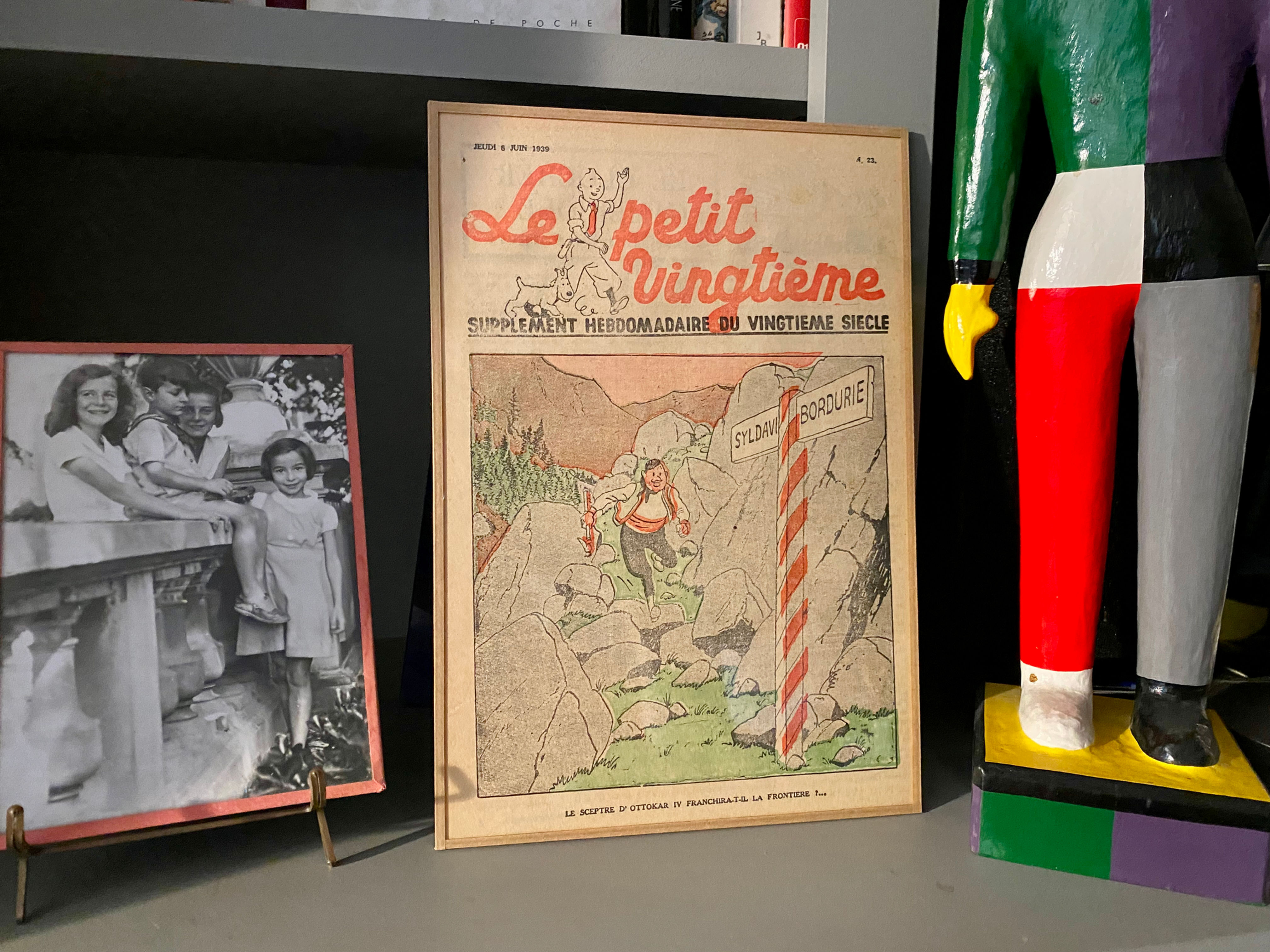 "Tintin and the King Ottokar's Sceptre" Cover of Le petit vingtième Hergé 1939