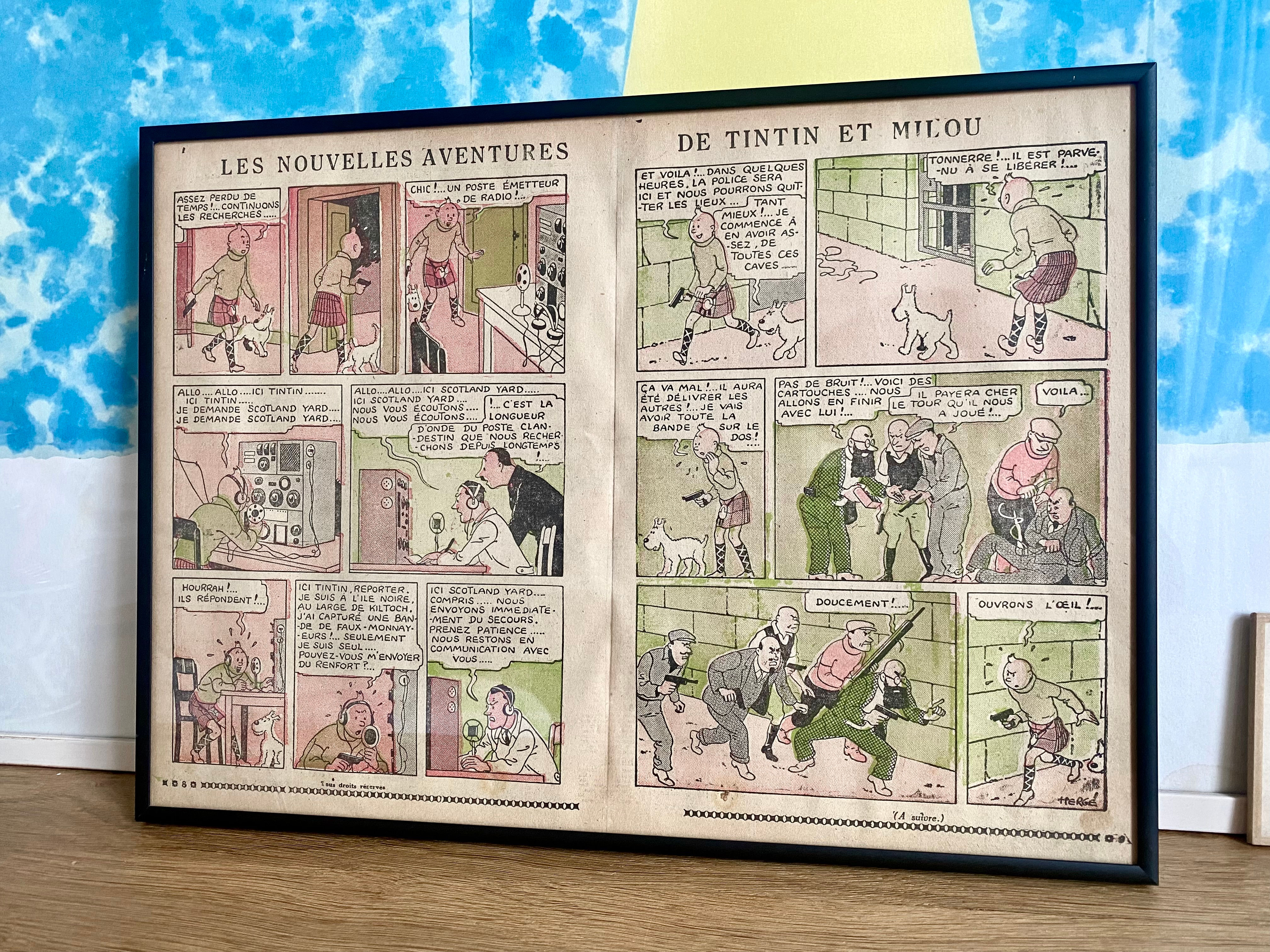 Tintin and The Black Island, « Le petit vingtième » 1937