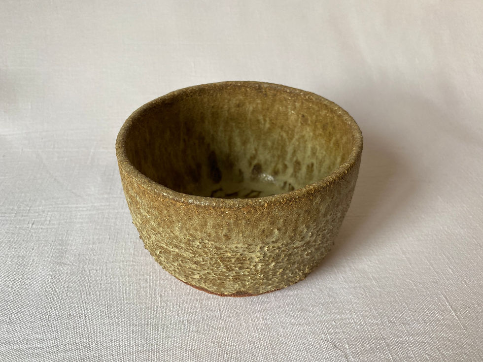 Thumbnail: stoneware handmade tableware by Jérome Hirson - Earth-coloured large bowl