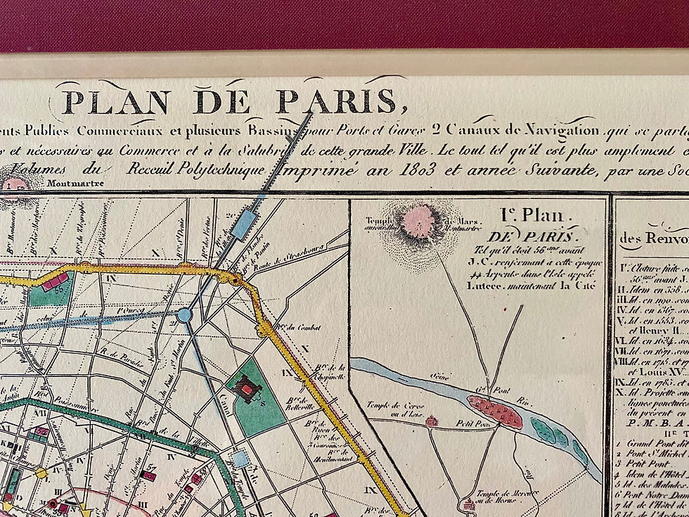 Thumbnail: Superb Napoleonic plan of Paris in 1803