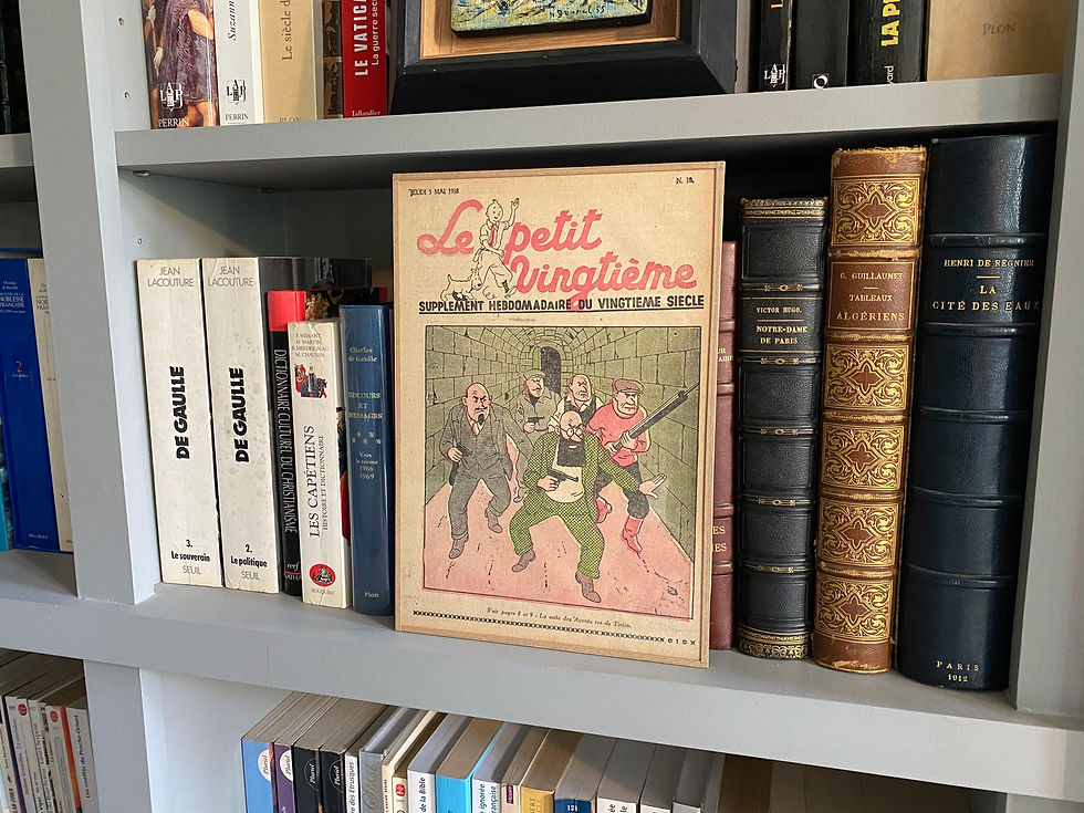 Miniature : "Tintin et l'île noire" Couverture du Petit Vingtième par Hergé 1938