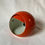 Miniatura: Pair of 60's table lamp Artemide Eclisse orange