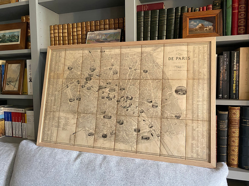 Miniatura: Picturesque map of the city of Paris in 1841