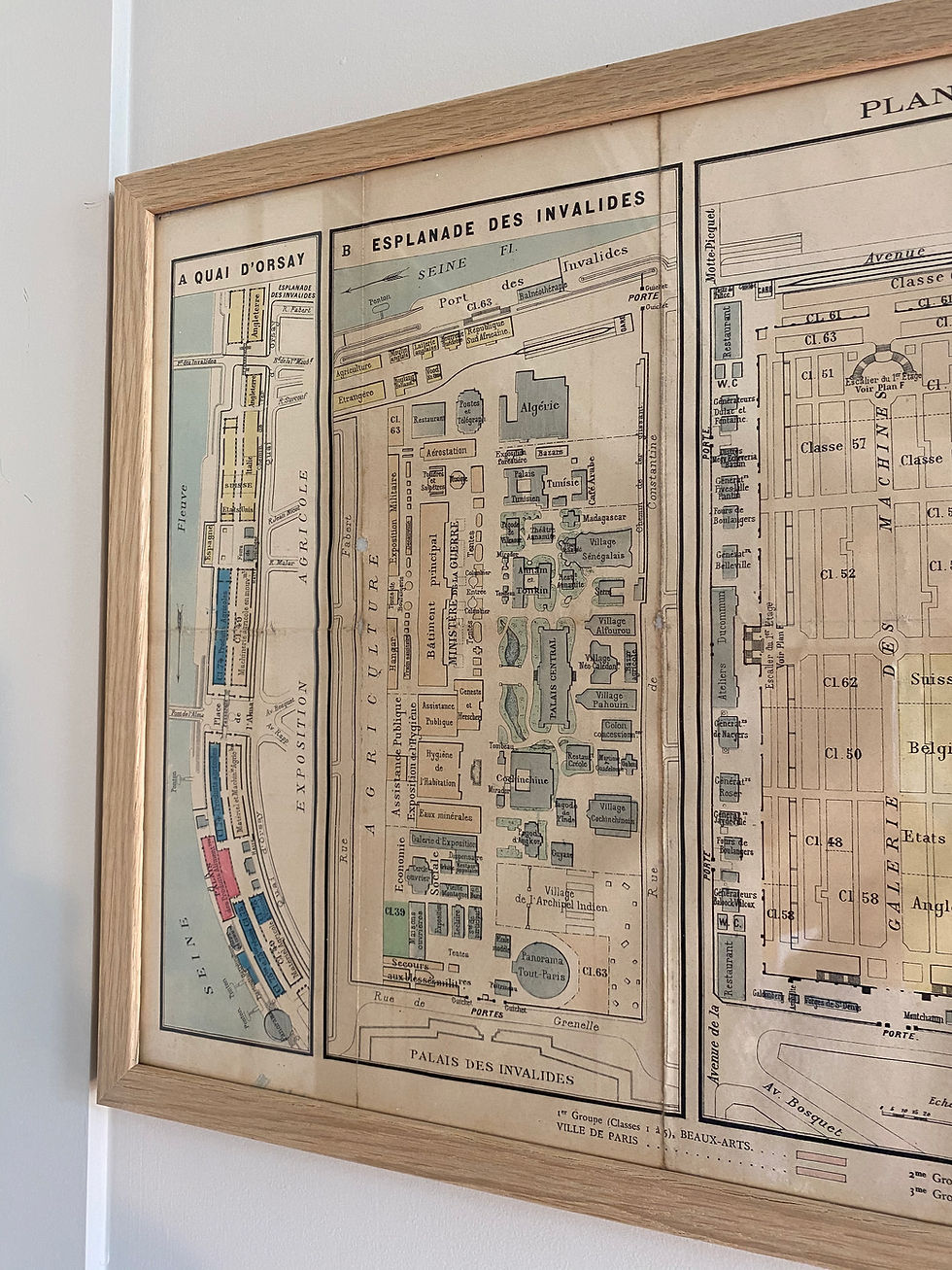 Miniature : Superbe plan de l'Exposition Universelle de 1889 à Paris