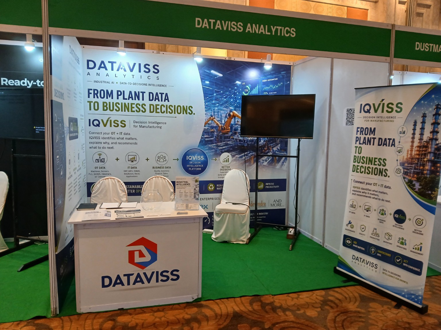 Dataviss Analytics exhibition stall at the CII Tamil Nadu Sustainable Manufacturing Summit.