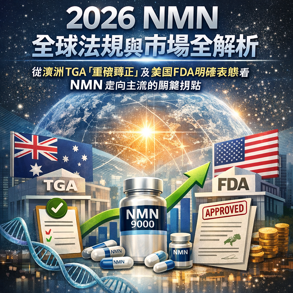 NMN全球市場法規監管現況