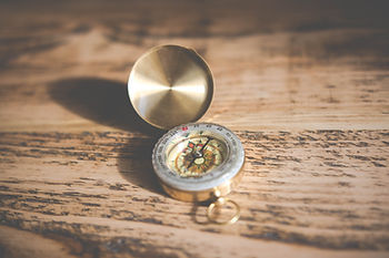 Compass symbolising guidance and decision-making during times of change