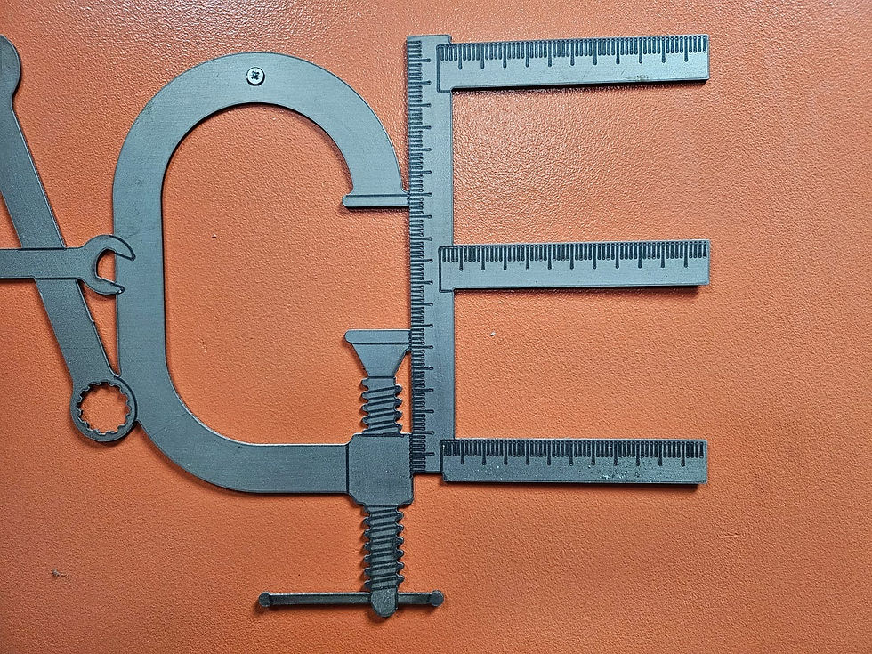 Thumbnail: Unique Garage Sign 2mm Mild Steel with Matt Clear Coat