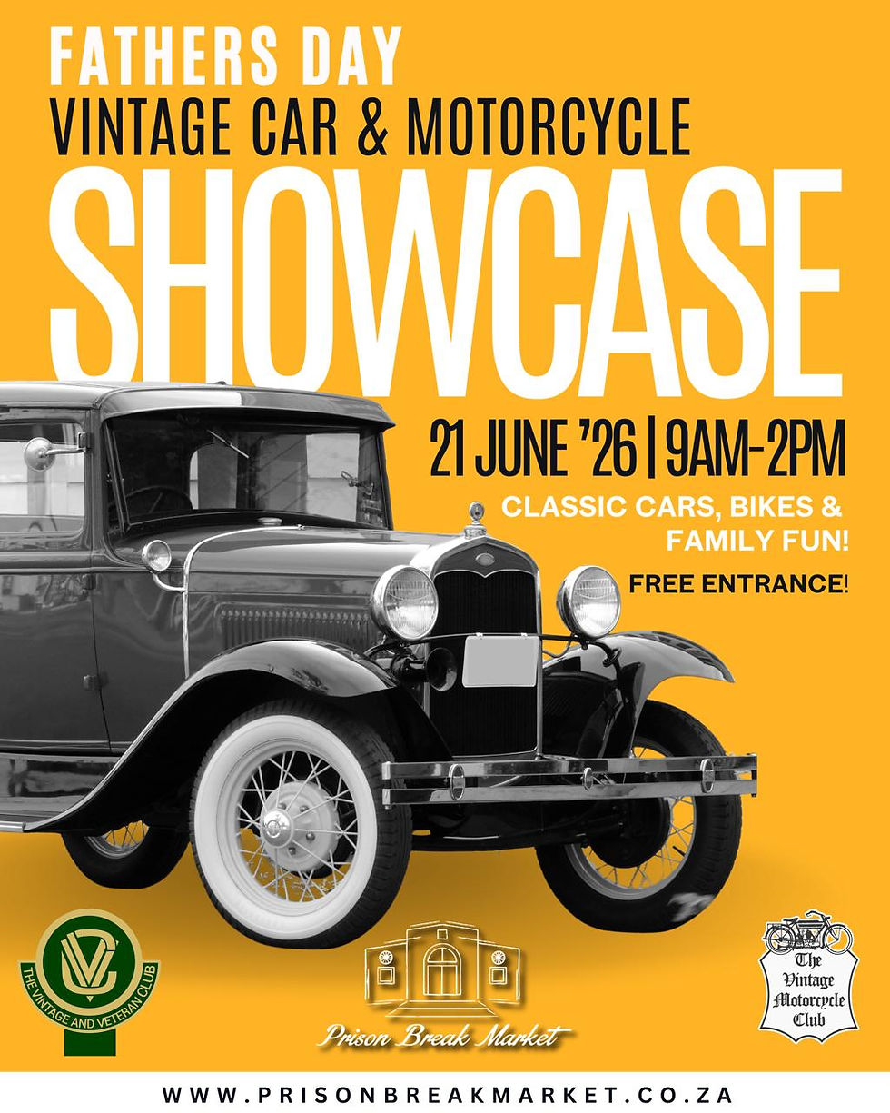 Father's Day - Vintage Cars and Motorcycle Showcase - Sun 21 June 9am to 2pm