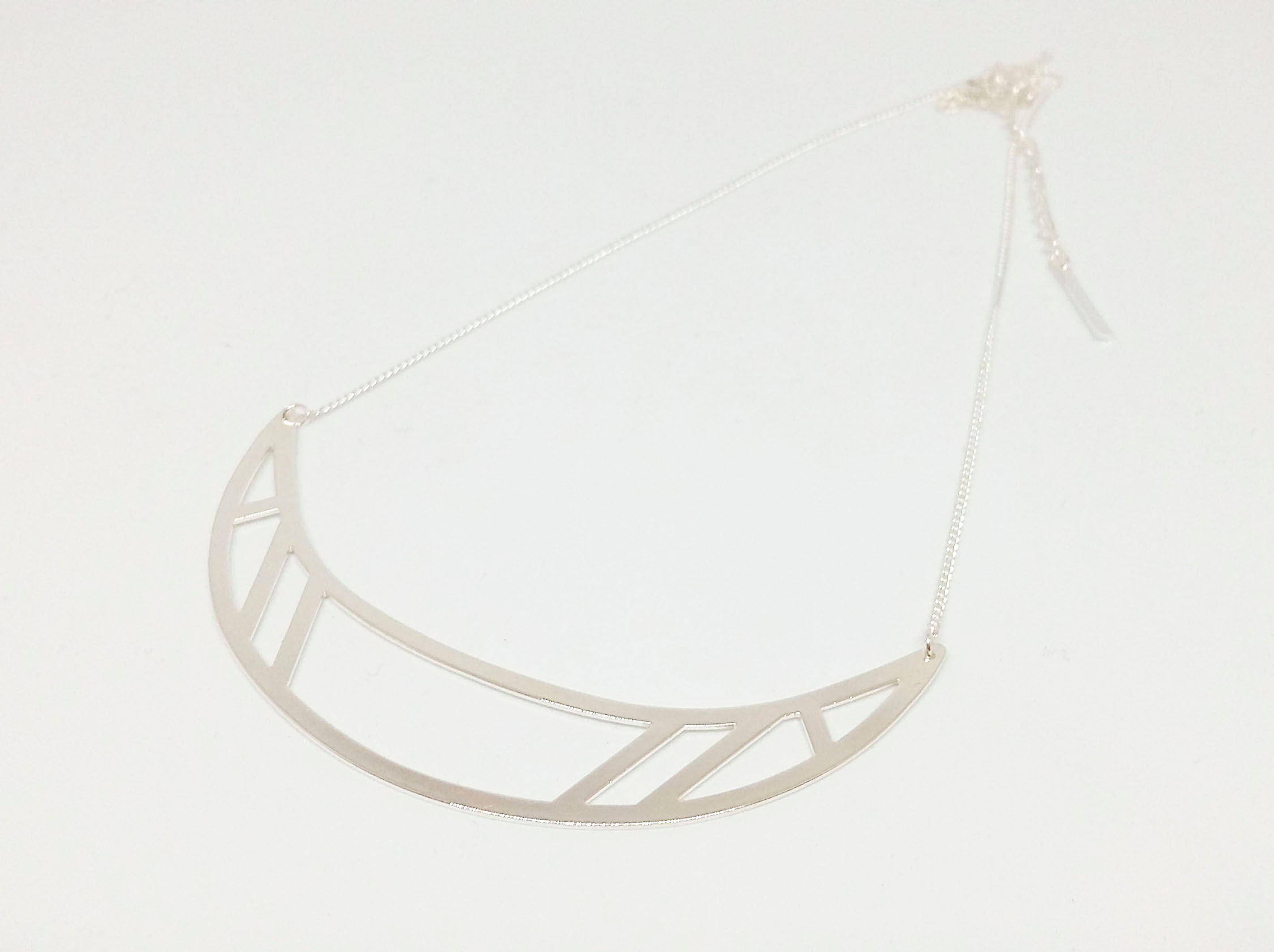 Collier CORNE plaqué argent