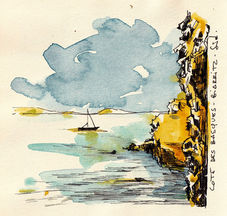 cours de dessin, aquarelle, et croquis urbain à Biarritz, Bayonne, pays basque