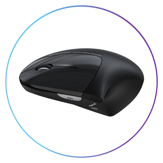 Miniatura: Mouse inalámbrico ergonómico Havit MS550GT