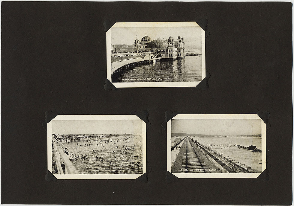 Thumbnail: ALBUM PAGE PIKE'S PEAK BROADMOOR HOTEL CRYSTAL CREEK GREAT SALT LAKE UTAH