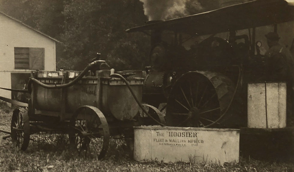 Thumbnail: HOOSIER FARM STEAM TRACTOR ENGINE EARLY INDUSTRIAL MECHANISATION