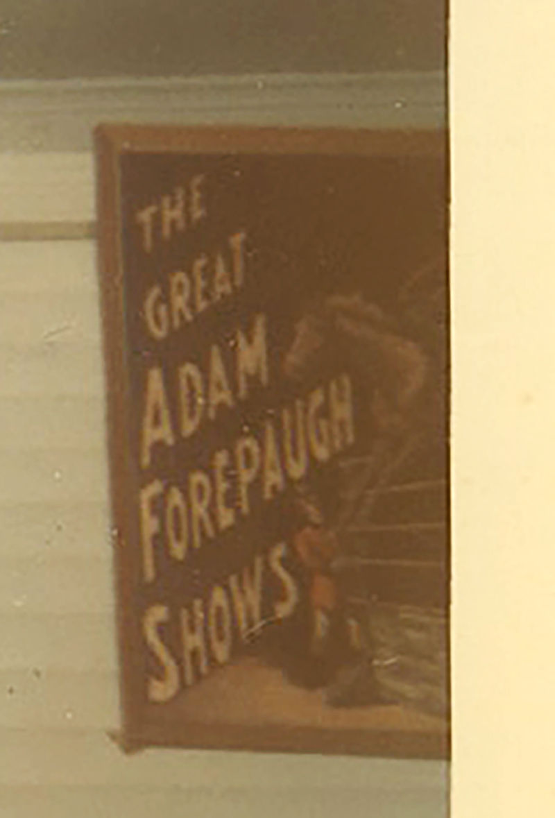 Thumbnail: BIZARRE & UNUSUAL WEIRD DOLL on TRAPEZE w BARNES CIRCUS & ADAM FOREPAUGH POSTER