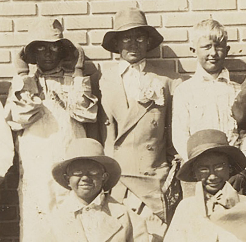 Thumbnail: Details about  KIDS in COSTUME PLAY w RACIST BLACKFACE TROPES