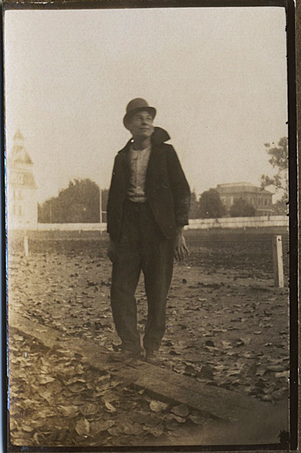 Thumbnail: GREAT SNAPSHOT STRIP CHAPLIN IMITATING YOUNG MEN CAPTION GAY INT WILLAMETTE OR