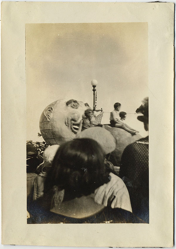 BACK of HEAD watches HUGE HEAD on PARADE FLOAT! Kids +