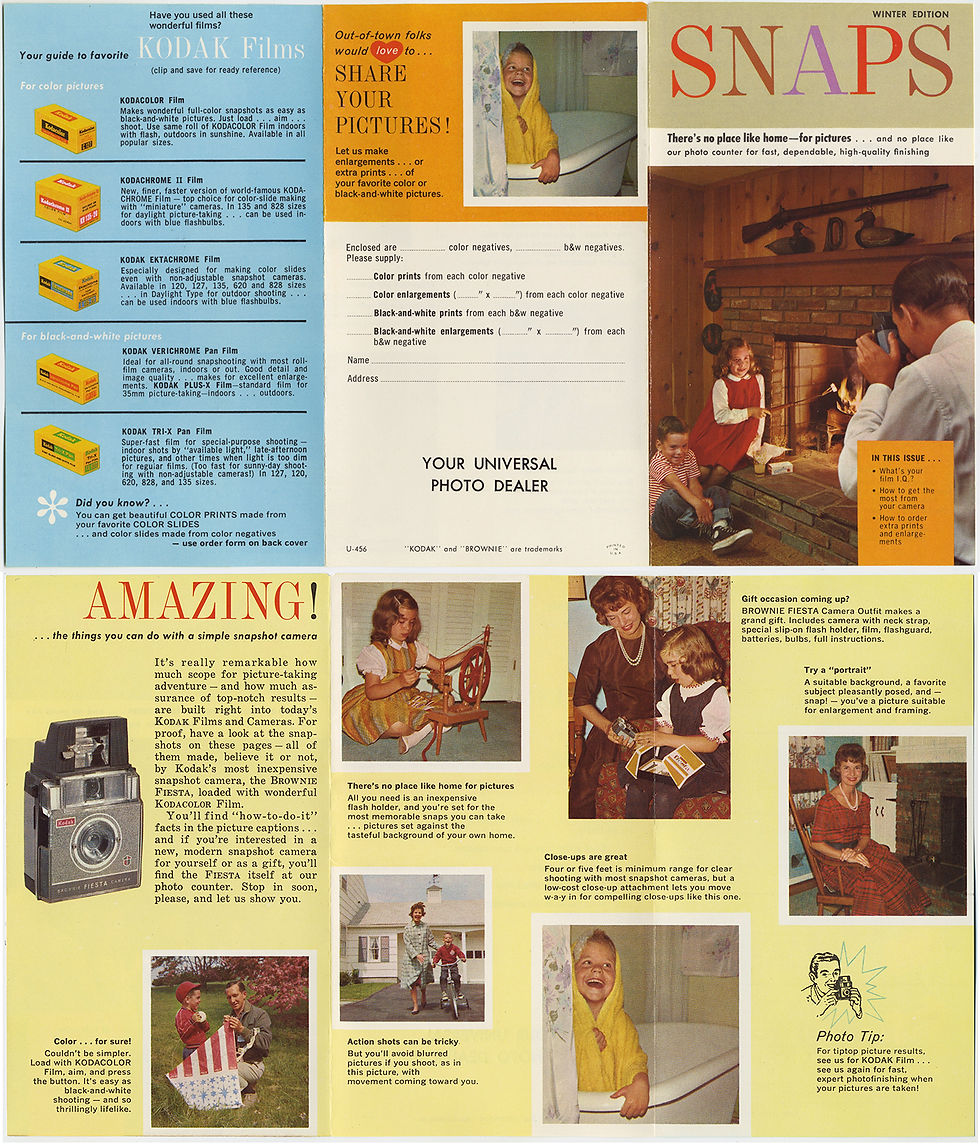 Thumbnail: SNAPSHOT EPHEMERA SNAP GUIDE TIPS PHOTO FOLDERS etc 4 PIECES