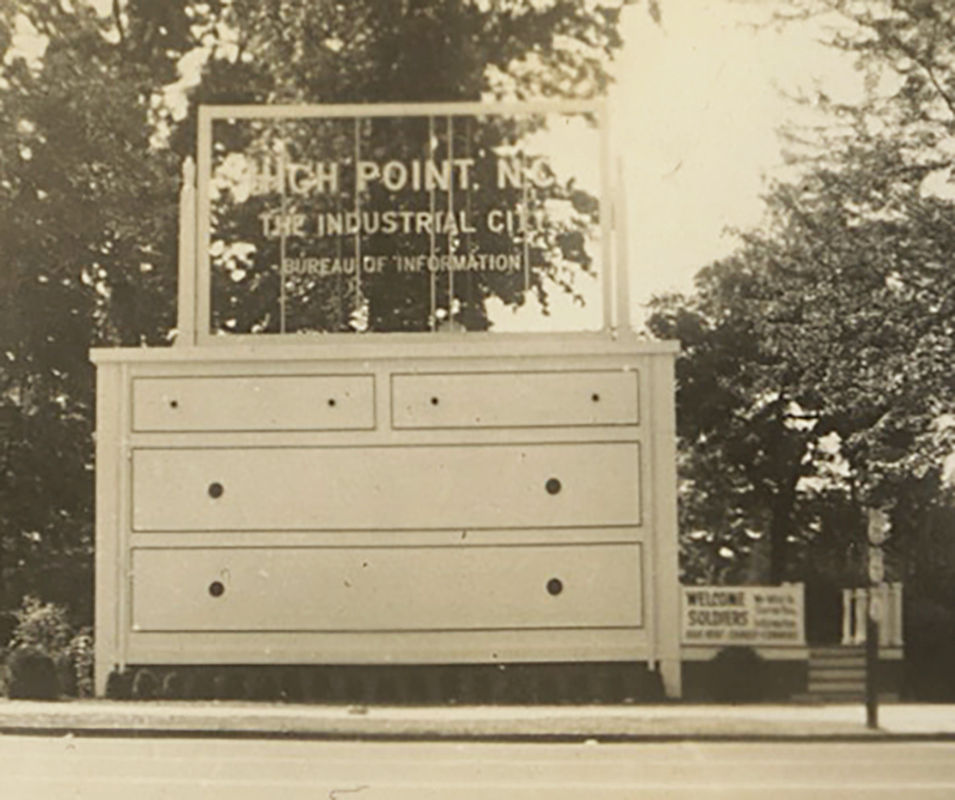 Thumbnail: UNUSUAL BUREAU DRESSING TABLE NOVELTY BUILDING HUGH POINT NC CHAMBER of COMMERCE