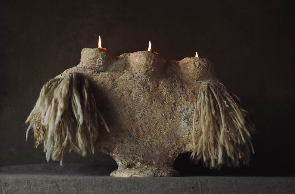 Thumbnail: “Vechornytsia” Candleholder Unique Ritual Art Object