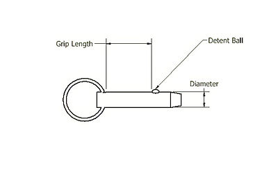 Quick Release Pin Drawin
