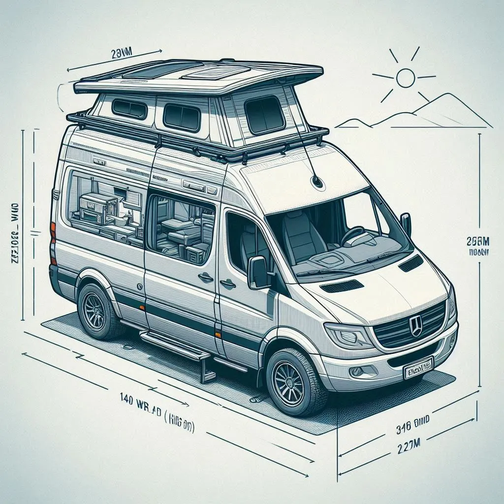 2004 dodge sprinter 2500 140wb high roof camper van layout