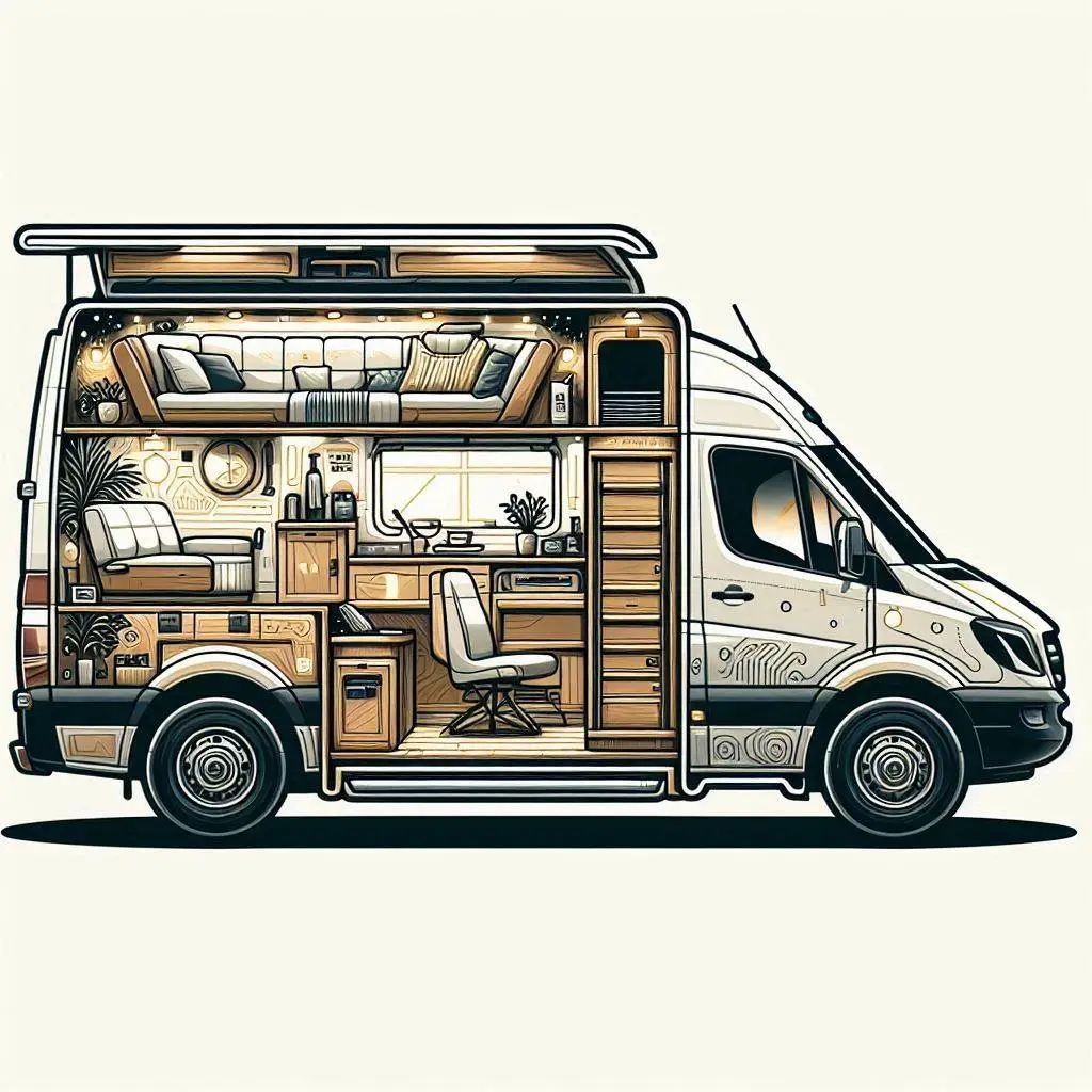 2004 dodge sprinter 2500 140wb high roof camper van layout