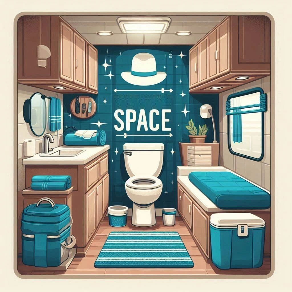 Space RV traditional toilet
