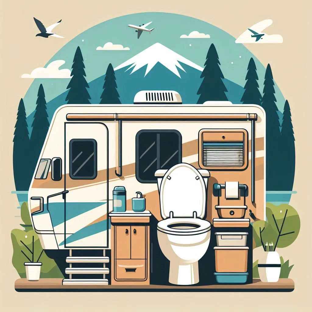 RV toilet installation guide image
